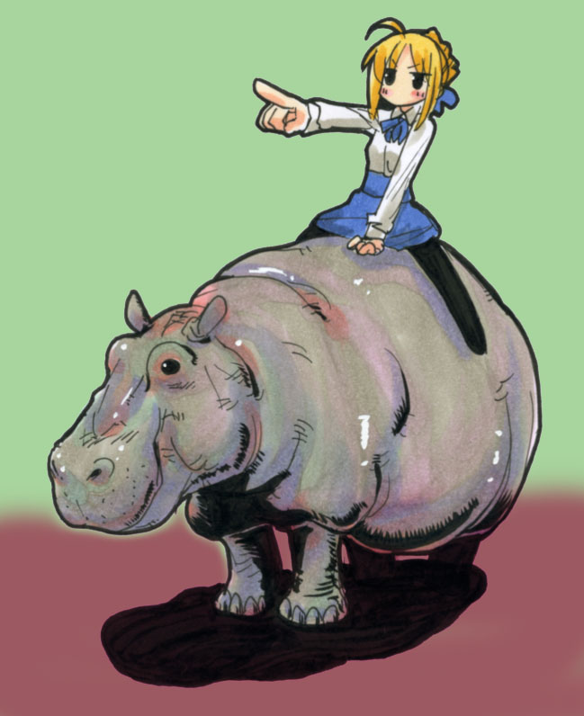 artoria pendragon and saber (fate and 1 more) drawn by kikuta
