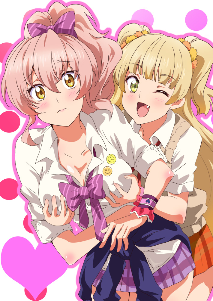 jougasaki mika and jougasaki rika (idolmaster and 1 more) drawn by washizuka_shou