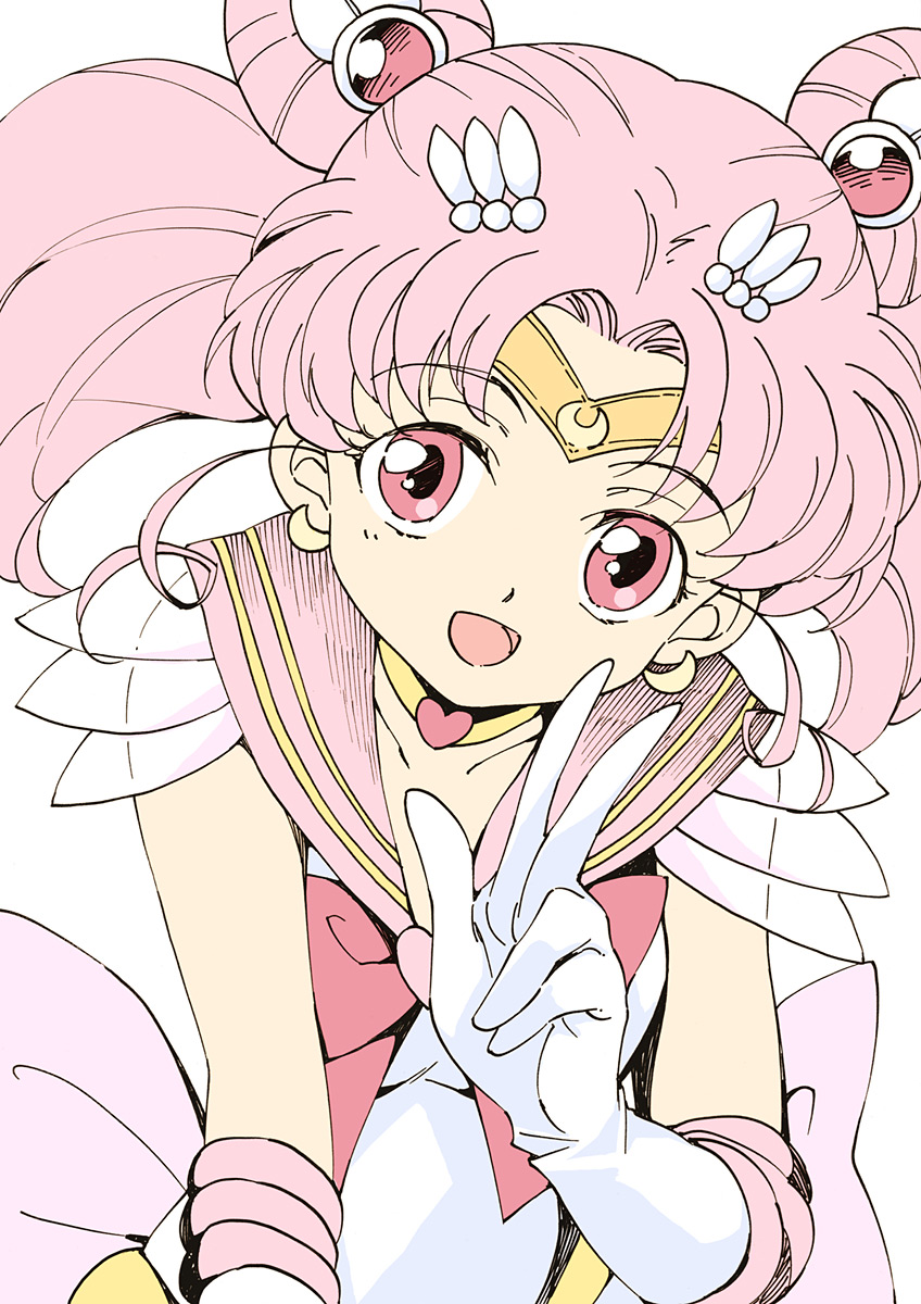 chibi usa, sailor chibi moon, and super sailor chibi moon (bishoujo senshi sailor moon) drawn by agahari