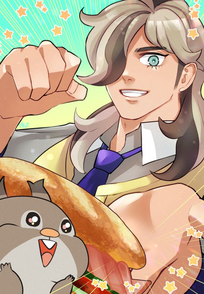 arven and skwovet (pokemon and 1 more) drawn by kiyomasa_(kyko_knky)