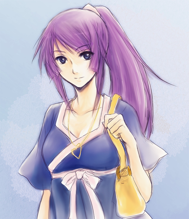 senjougahara hitagi (monogatari and 1 more) drawn by migihidari