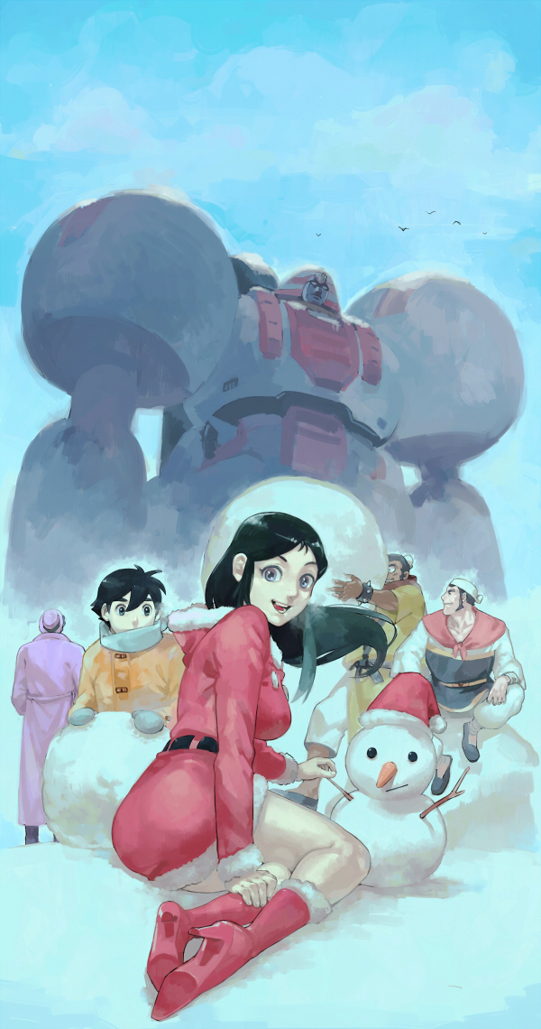 ginrei, murasame kenji, giant robo, kusama daisaku, taisou, and 1 more (giant robo) drawn by hamu_fukurou