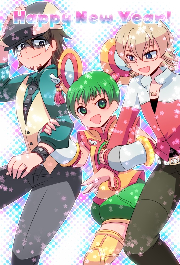 barnaby brooks jr., kaburagi t. kotetsu, and dragon kid (tiger & bunny) drawn by ara_(sora-ageha)