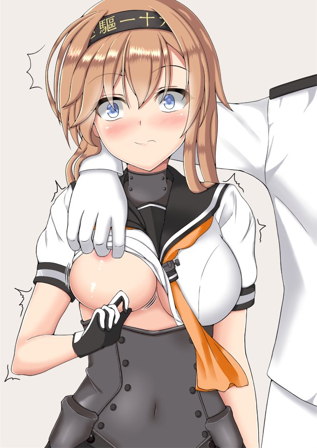 admiral and teruzuki (kantai collection) drawn by tomohiro_(duo)