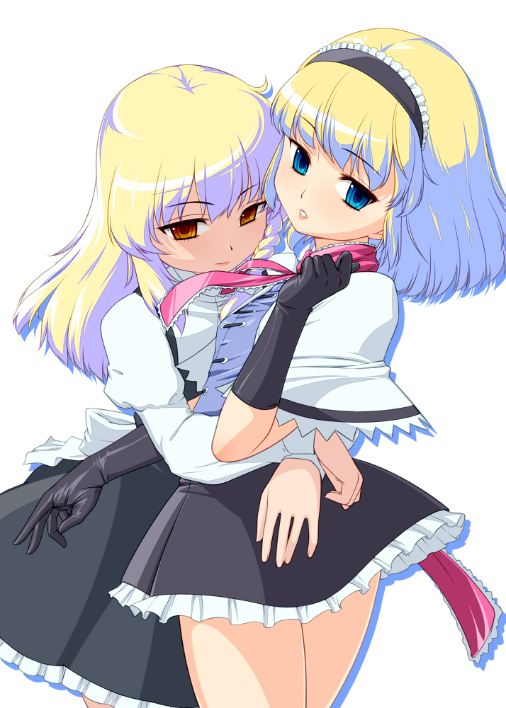 kirisame marisa and alice margatroid (touhou) drawn by captain_freedom