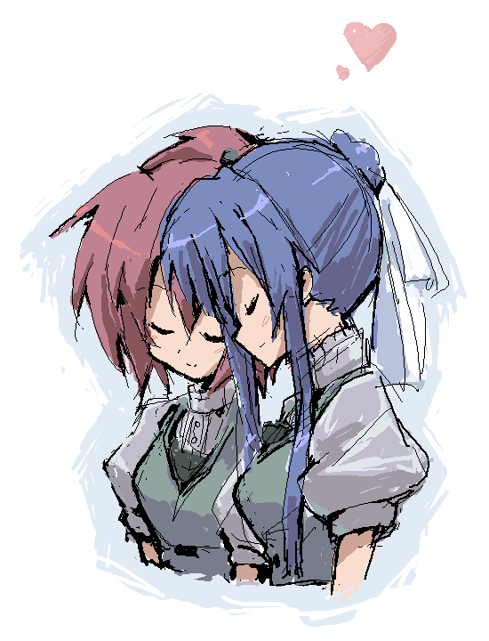 aoi nagisa and suzumi tamao (strawberry panic!) drawn by kuropan_(crow_panther)