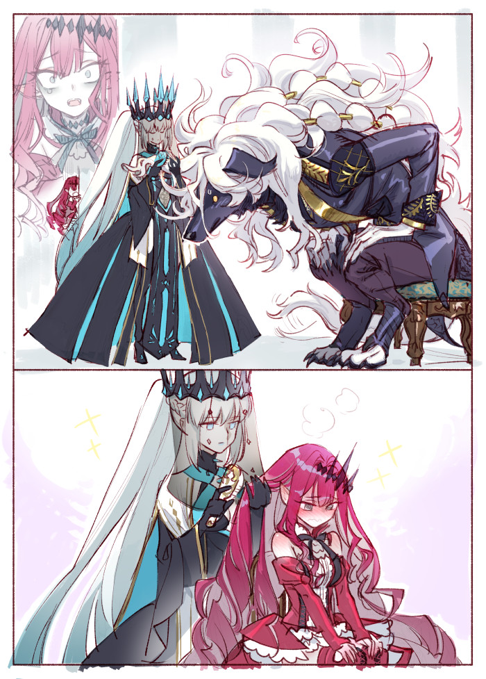 baobhan sith, morgan le fay, and woodwose (fate and 1 more) drawn by na222222