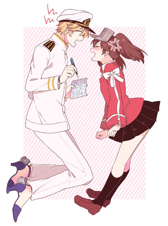 ryuujou and admiral arisugawa (kantai collection) drawn by nagomi_(mokatitk)