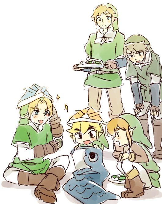 link, toon link, and young link (the legend of zelda and 5 more) drawn by ukata