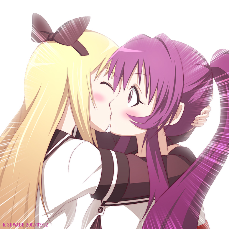 toshinou kyouko and sugiura ayano (yuruyuri) drawn by k-suwabe