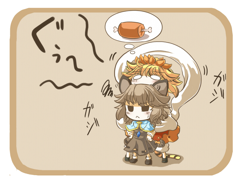 nazrin and toramaru shou (touhou) drawn by mochinabe