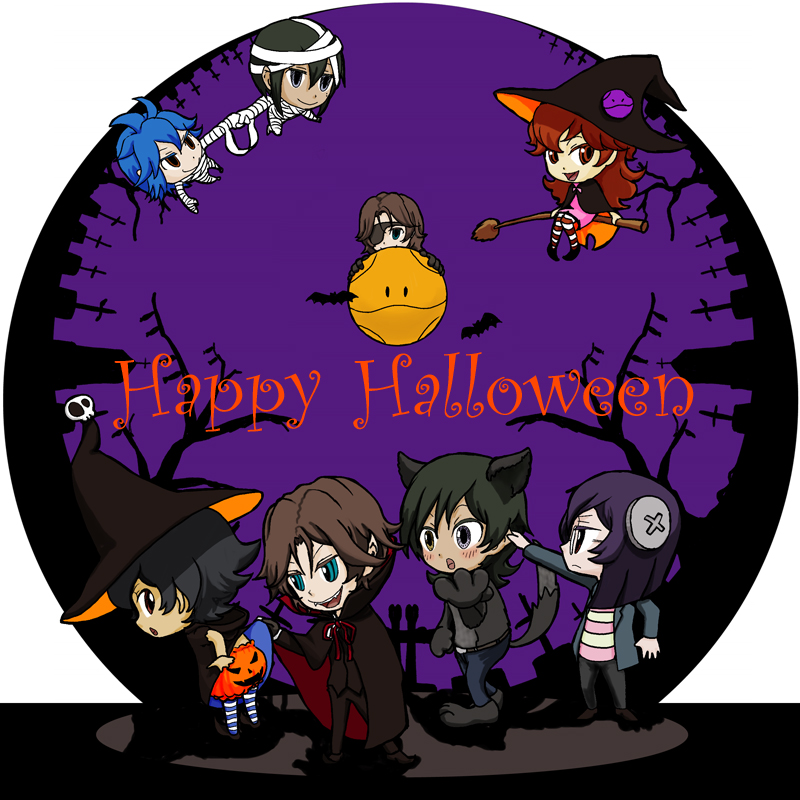 haro, tieria erde, setsuna f. seiei, lockon stratos, allelujah haptism, and 5 more (gundam and 1 more) drawn by yamiya