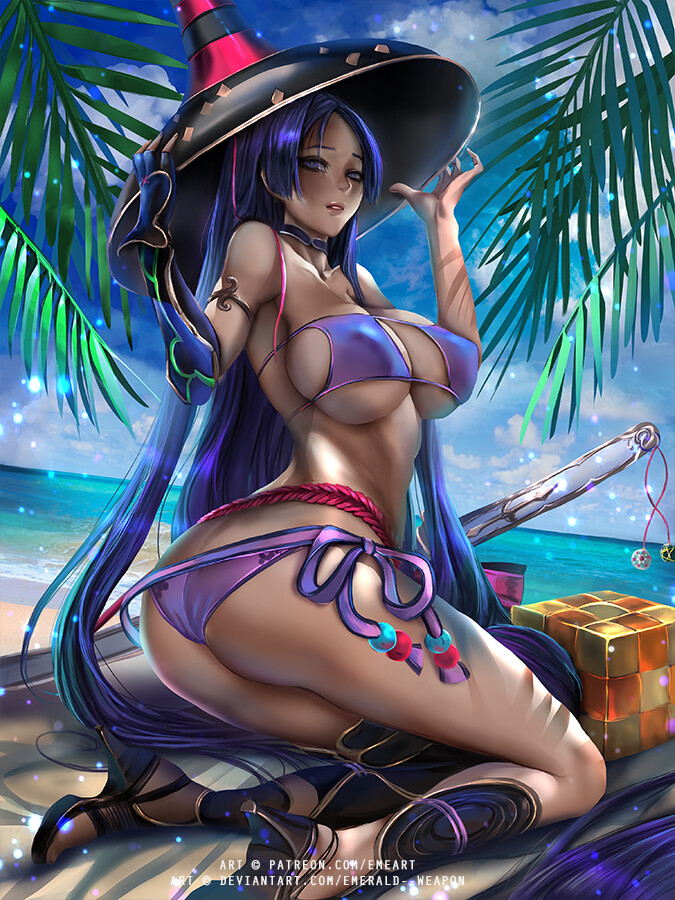 minamoto no raikou (fate and 1 more) drawn by emerald-weapon
