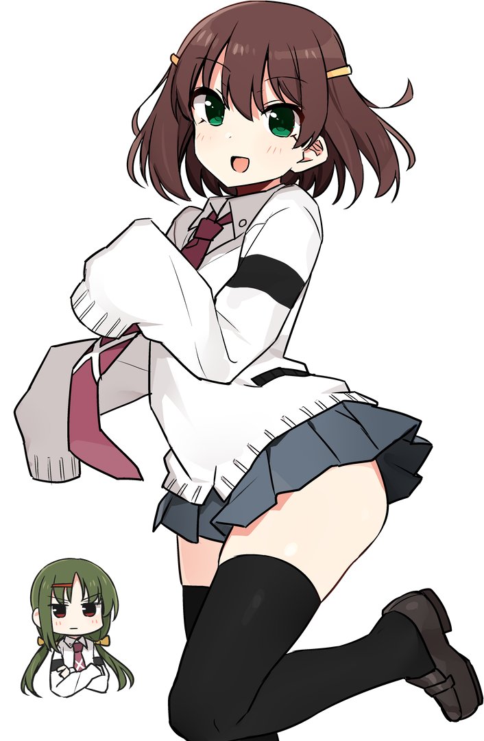 tsuruta himeko and shirouzu mairu (saki and 1 more) drawn by shisoneri