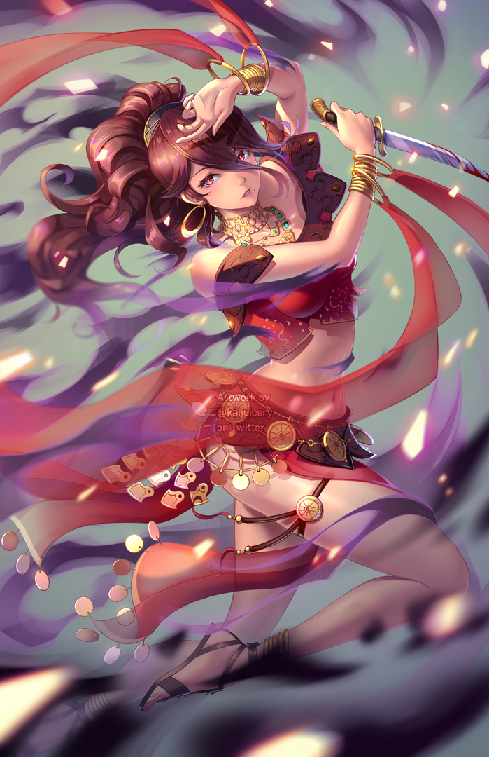 primrose azelhart (octopath traveler and 1 more) drawn by kaijuicery