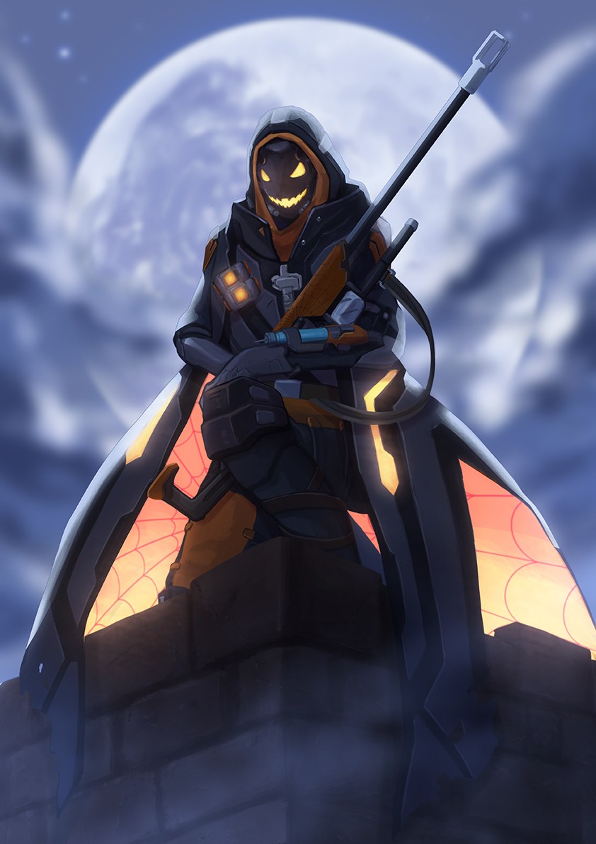 ana and ghoul ana (overwatch and 1 more) drawn by whitem_(whiteemperor2020)