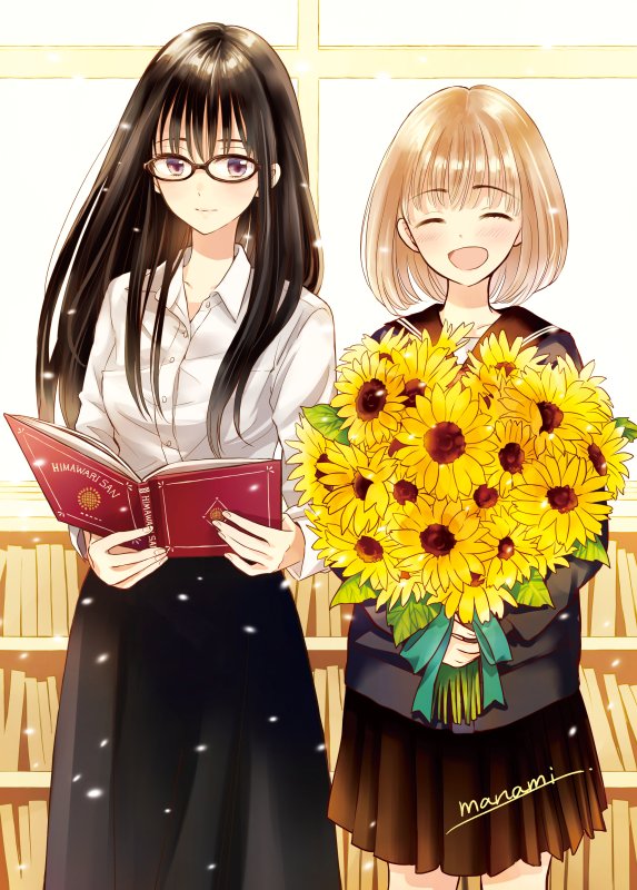 himawari-san and kazamatsuri matsuri (himawari-san) drawn by sugano_manami