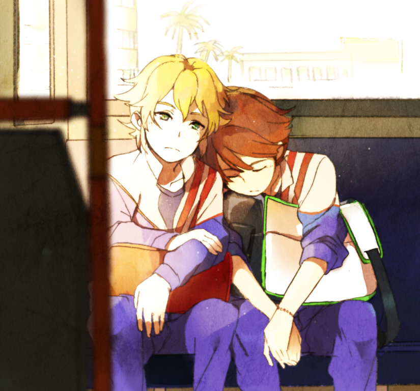 ichinose kazuya and mark kruger (inazuma eleven) drawn by mezashi_(mezasi)
