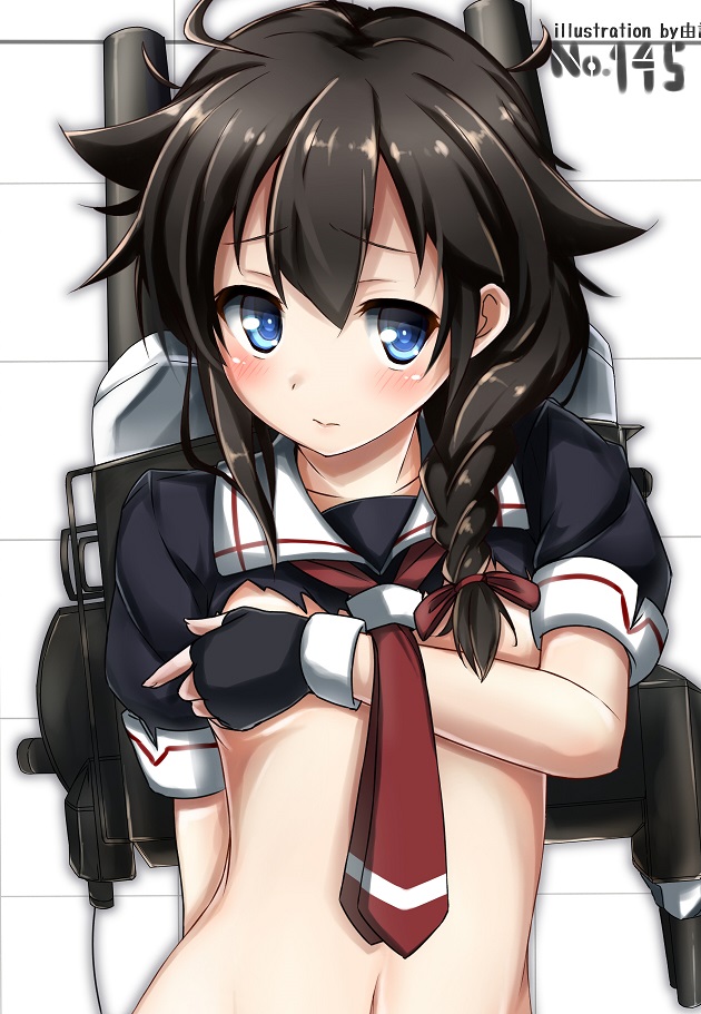 shigure and shigure kai ni (kantai collection) drawn by yufukiri