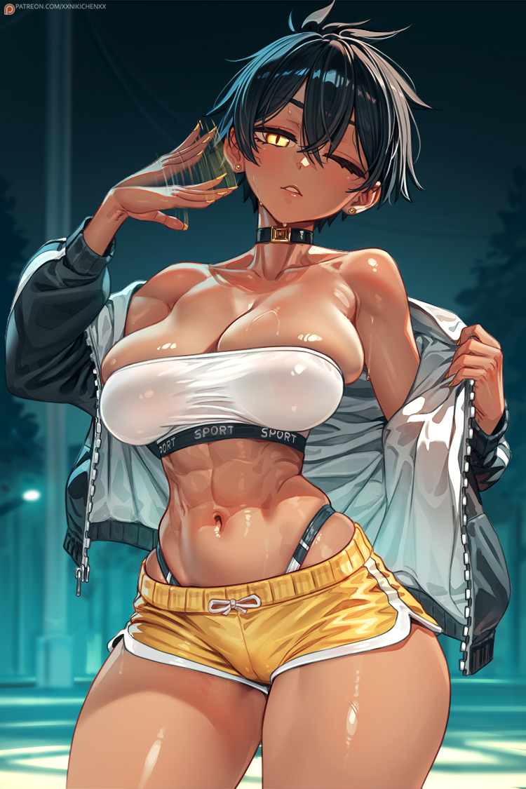 kurobe natsumi (senpai ga uzai kouhai no hanashi) drawn by nikichen