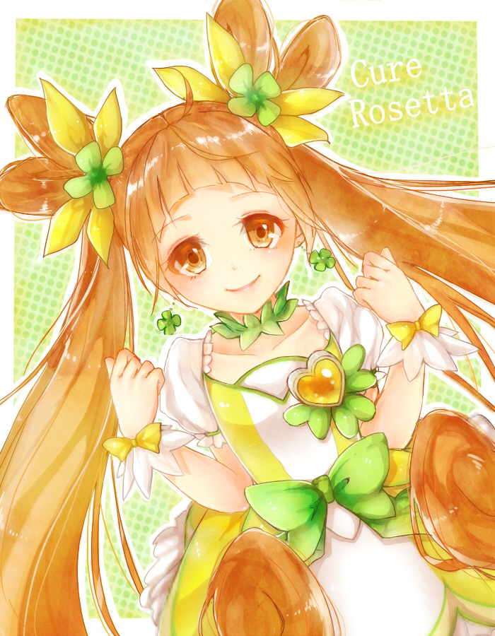 yotsuba alice and cure rosetta (precure and 1 more) drawn by magako