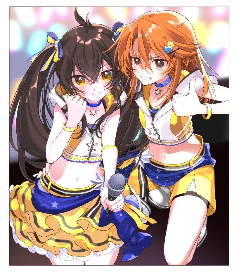 yuuki haru and matoba risa (idolmaster and 2 more) drawn by mochino