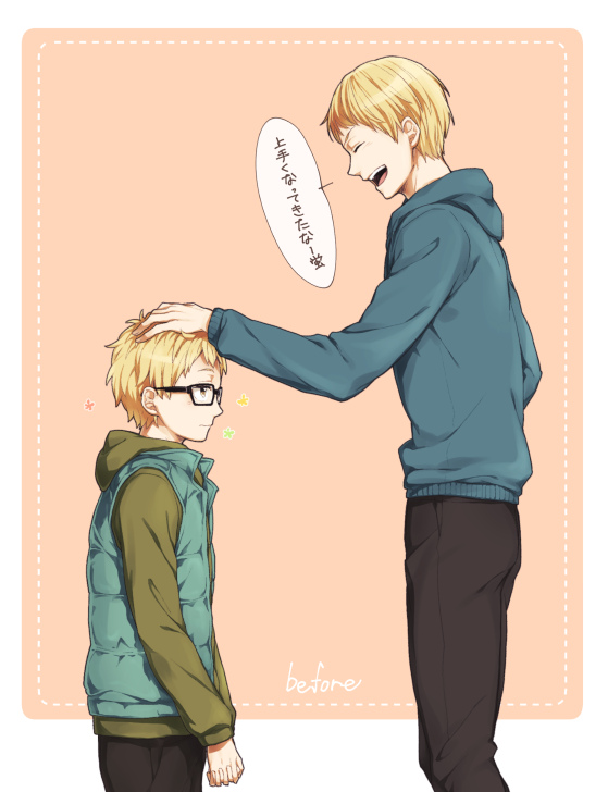 tsukishima kei and tsukishima akiteru (haikyuu!!) drawn by wai