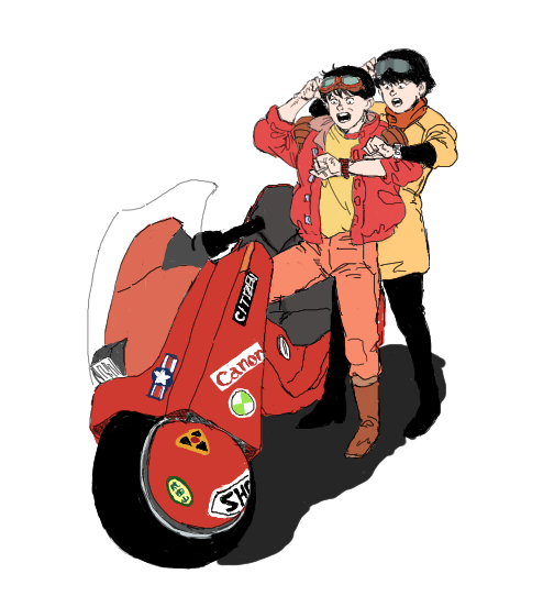 kaneda shoutarou and kei (akira and 1 more) drawn by tora0820