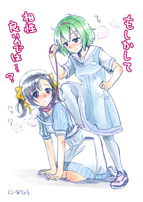 fujisawa nagisa and oosachi nao (hakuisei ren'ai shoukougun and 1 more) drawn by niina_ryou