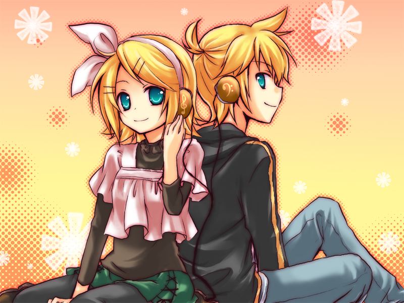 kagamine rin and kagamine len (vocaloid) drawn by kousetsu