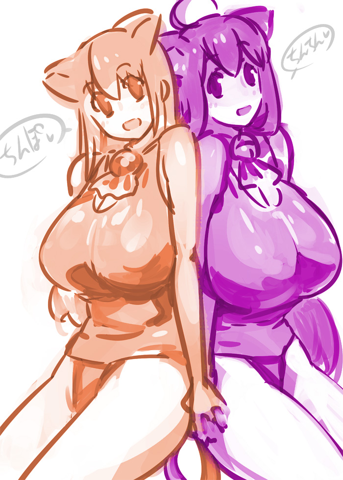 eris and kuune (asobi ni iku yo!) drawn by kaqo