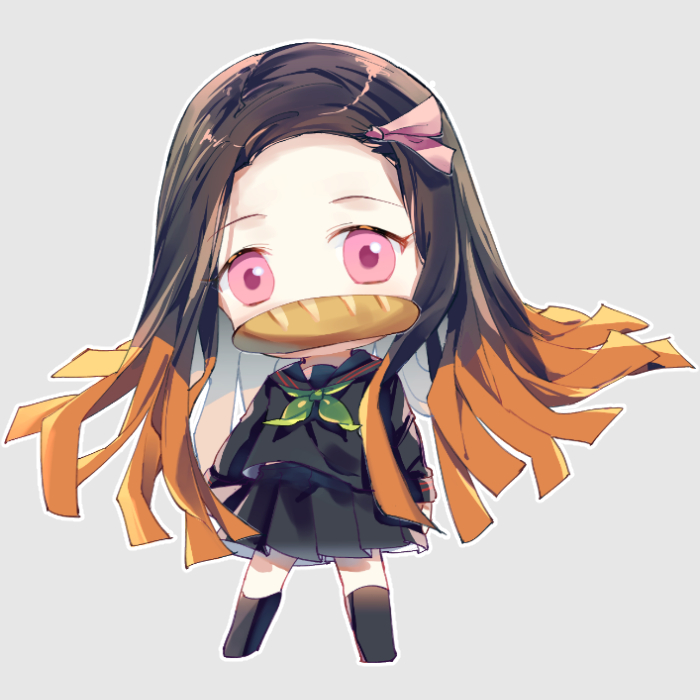 kamado nezuko (kimetsu no yaiba and 1 more) drawn by jinkakubousou