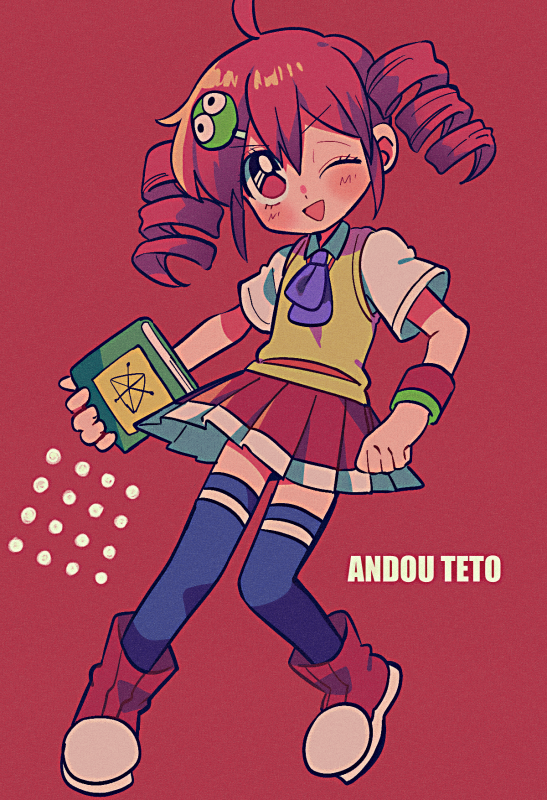 kasane teto and andou ringo (utau and 3 more) drawn by yuusuke-kun