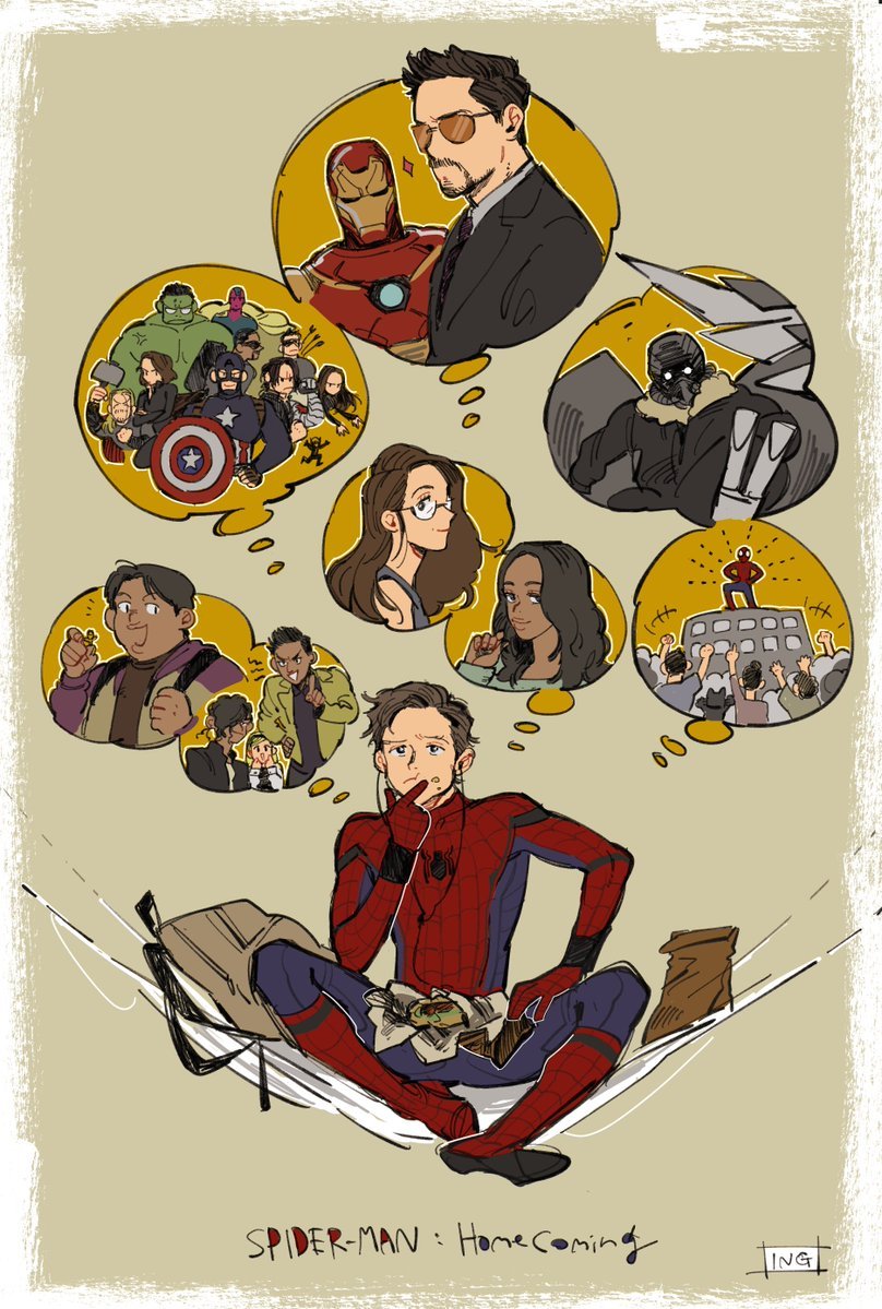 spider-man, steve rogers, captain america, tony stark, iron man, and 15 more (marvel and 5 more) drawn by dam_(okdam3)