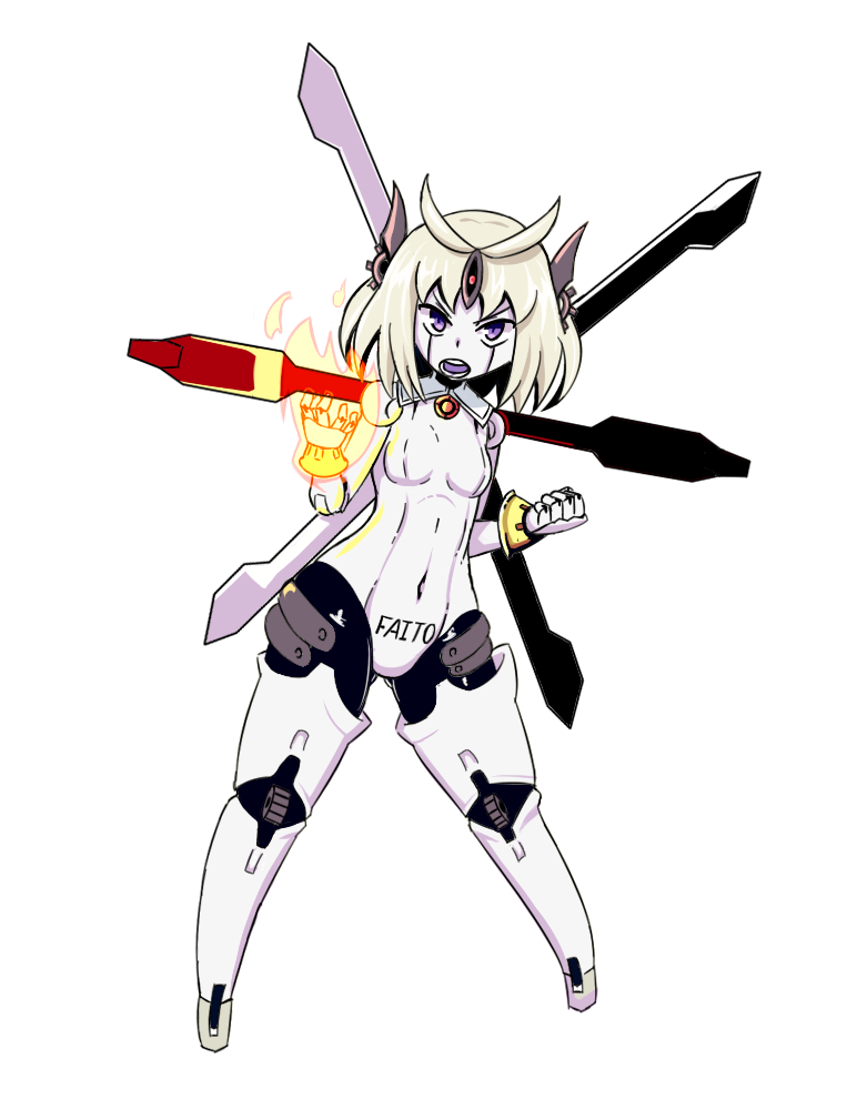 god gundam and automaton (gundam and 1 more) drawn by nav_(itsnav)