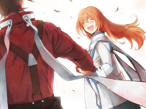 colette brunel and lloyd irving (tales of and 1 more) drawn by mitsugo