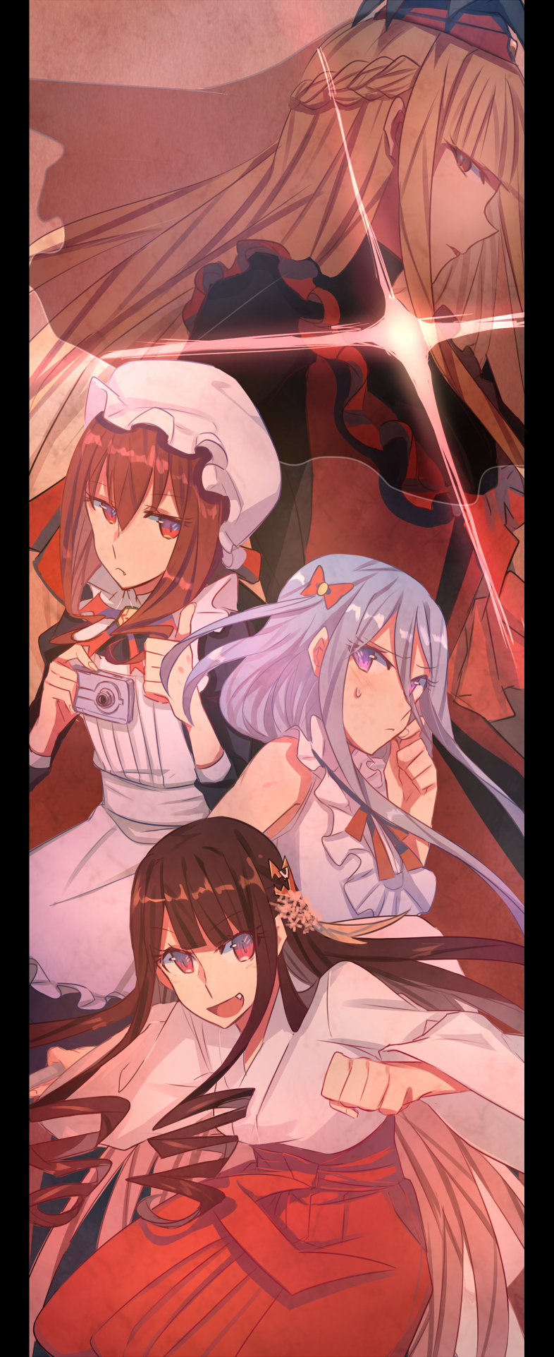 kongou, ashigara, vampire, and atago (aoki hagane no arpeggio) drawn by aoki_shizumi
