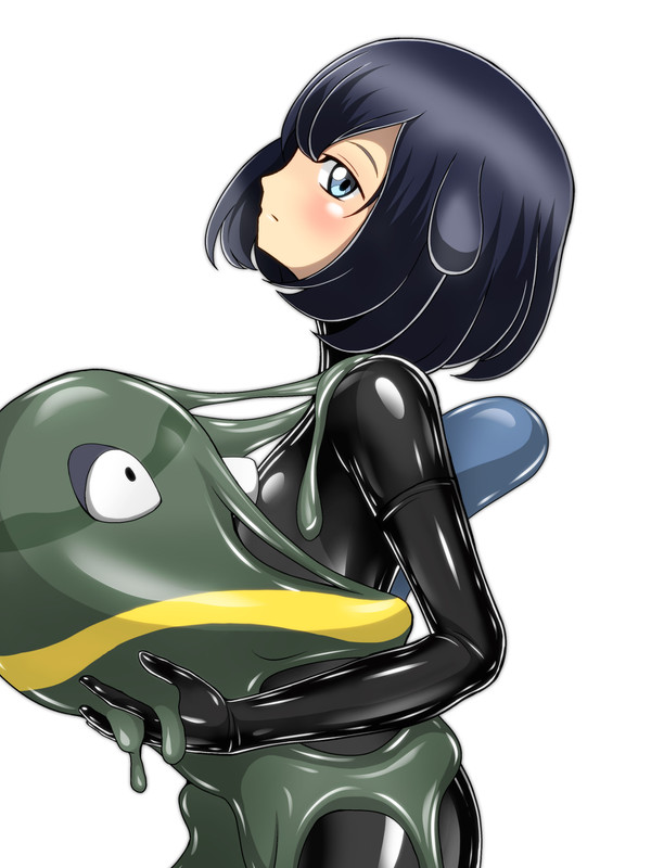 selene and alolan muk (pokemon and 1 more) drawn by shoukin500