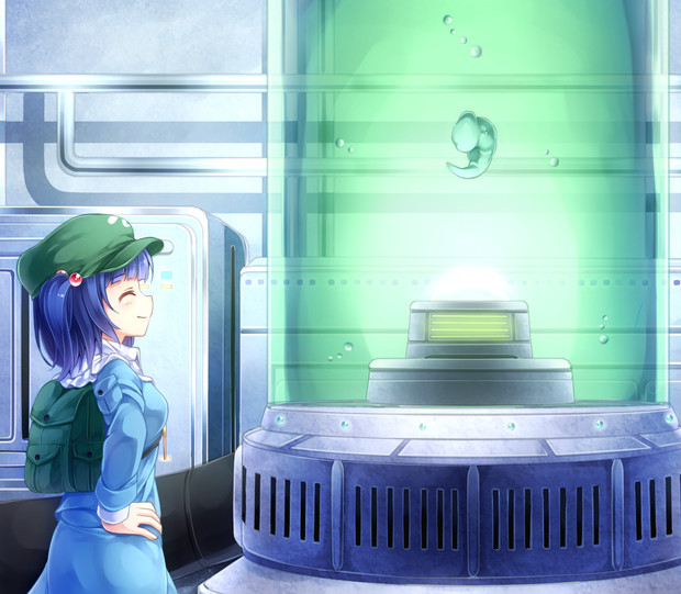 kawashiro nitori and cell (touhou and 2 more) drawn by komimiyako