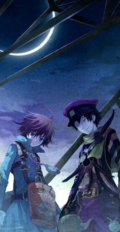 seto and crow (fragile: sayonara tsuki no haikyo) drawn by chiyakoa