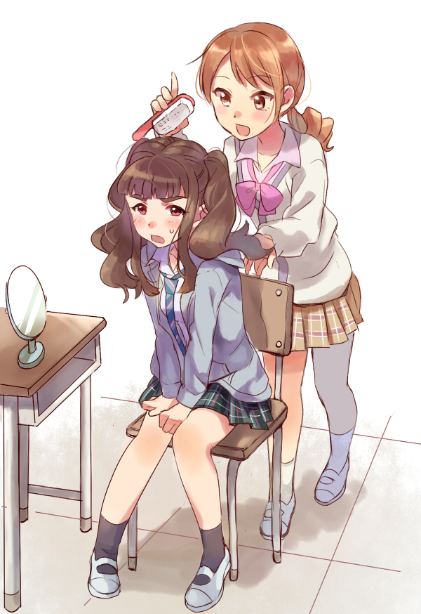 hojo karen and kamiya nao (idolmaster and 1 more) drawn by zakko_(si-is)