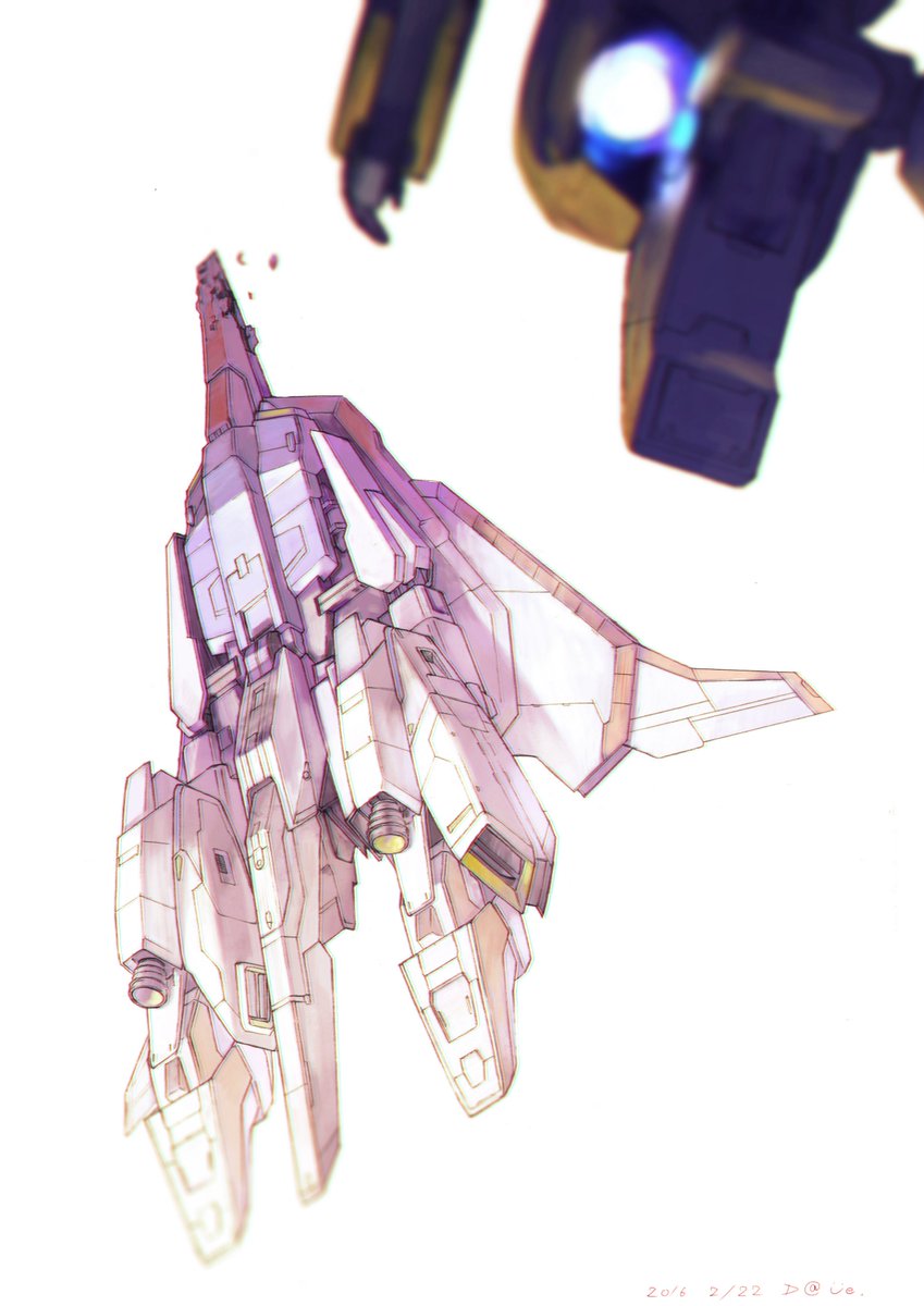 zeta gundam and asshimar (gundam and 1 more) drawn by daue
