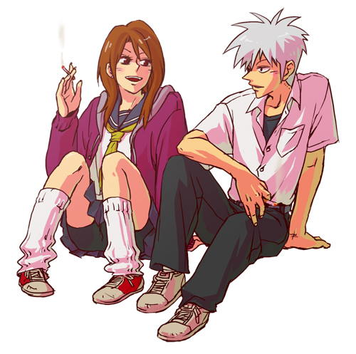 akagi shigeru and shizuka (fukumoto mahjong and 2 more)