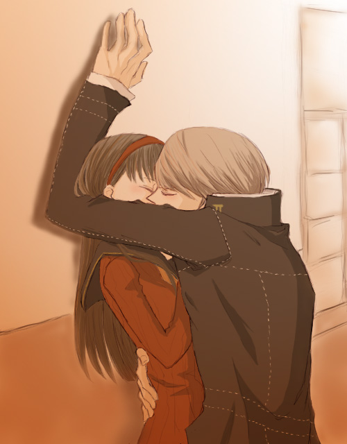 narukami yu and amagi yukiko (persona and 1 more) drawn by gogono_pan'ya