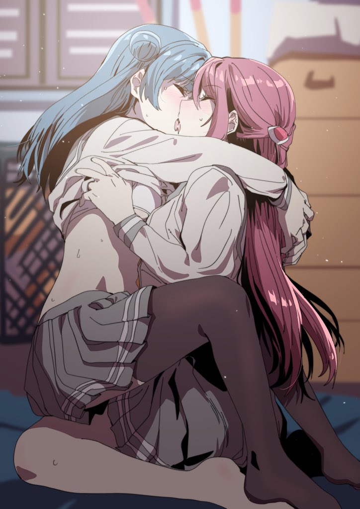 tsushima yoshiko and sakurauchi riko (love live! and 1 more) drawn by ecoman