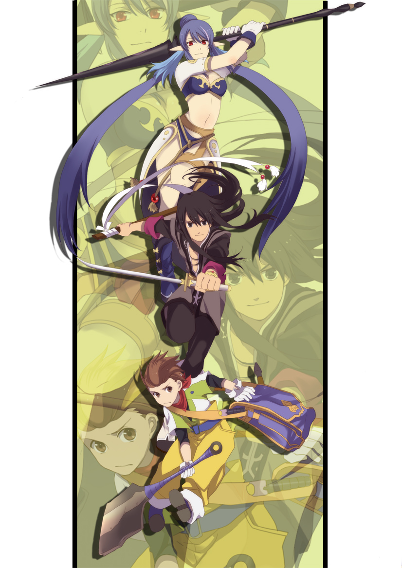 yuri lowell, judith, and karol capel (tales of and 1 more) drawn by yuzumame