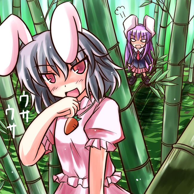 reisen udongein inaba and inaba tewi (touhou) drawn by tokiniwa