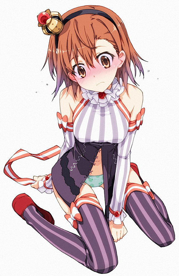misaka mikoto and gekota (toaru majutsu no index and 2 more) drawn by saipaco
