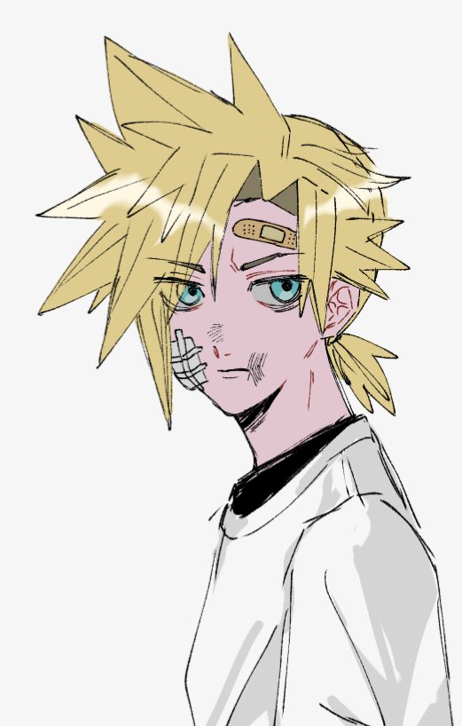 cloud strife (final fantasy and 1 more) drawn by mtr_dayoo