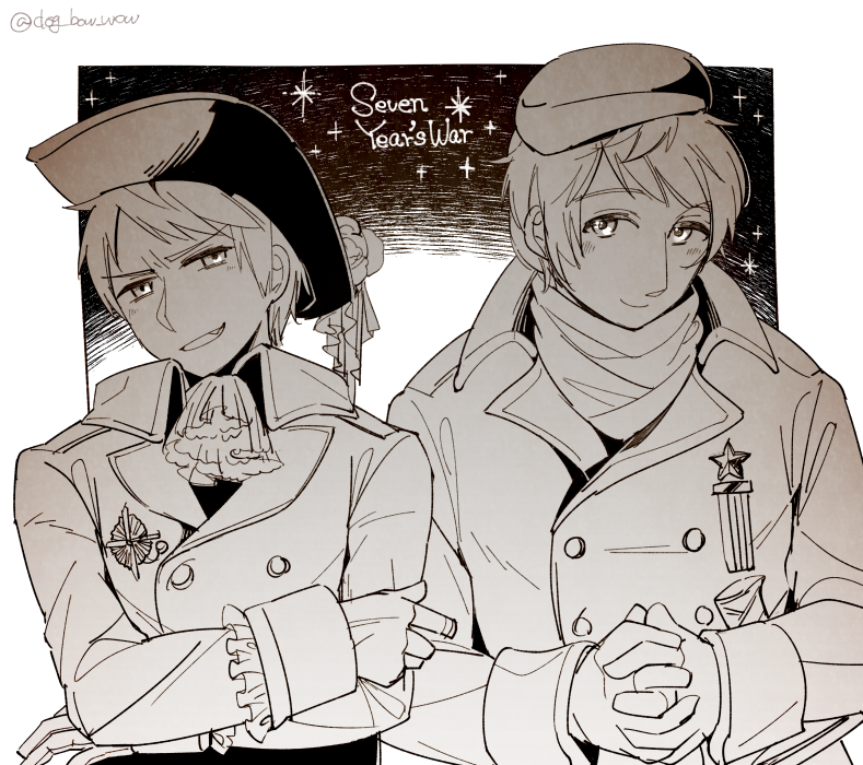 russia and prussia (axis powers hetalia) drawn by dog_bow_wow